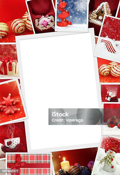 Collection Of Christmas Photos With Copy Space Stock Photo - Download Image Now - Advertisement, Business, Celebration