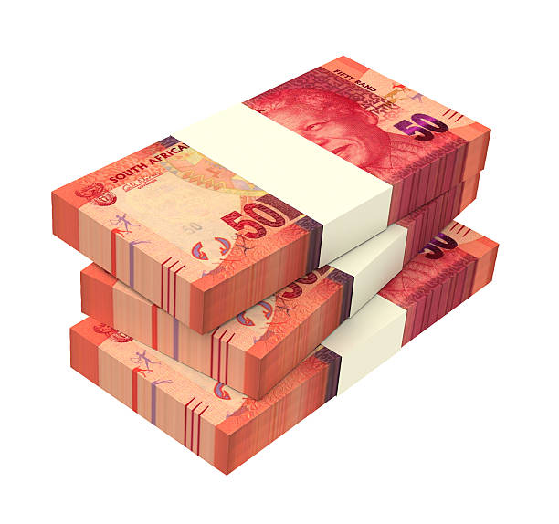 istock South african rands isolated on white background. 507870182