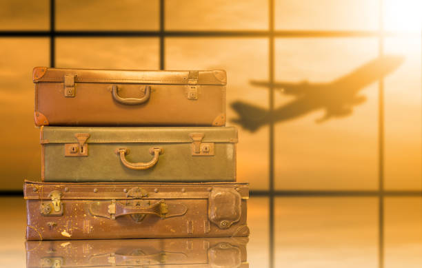 istock Vintage luggage for travel 507870372