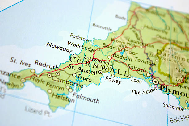 Cornwall Map Blome S Map Of Cornwall Bryars Bryars Map Showing Cornwall 