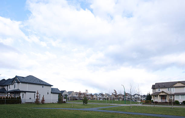istock Neighbourhood street suburb 507876332