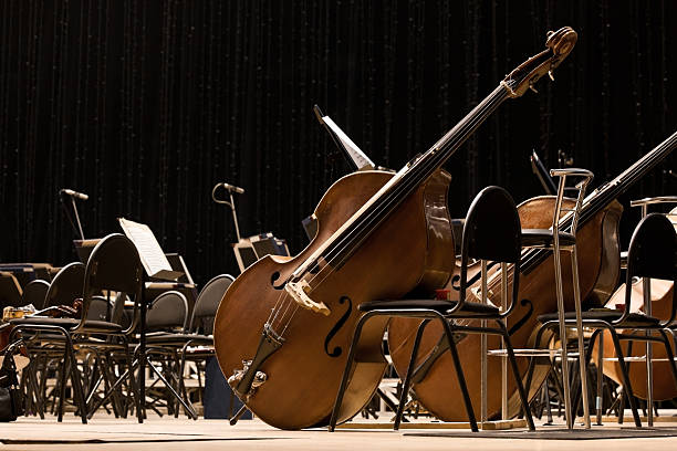 Instruments Symphony Orchestra  Instruments Symphony Orchestra onstage orchestra stock pictures, royalty-free photos & images
