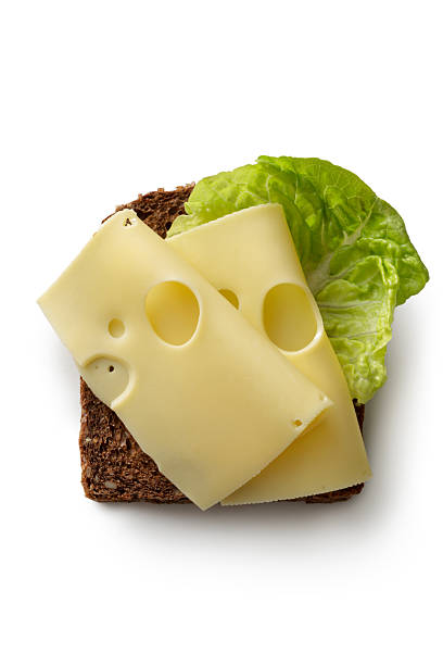 panini:  panino al formaggio - cheese isolated portion dutch culture foto e immagini stock