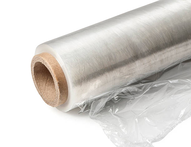 istock Roll of wrapping plastic stretch film. 507877163