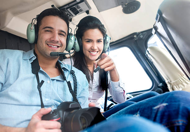 istock Tourists on a helicopter 507879523