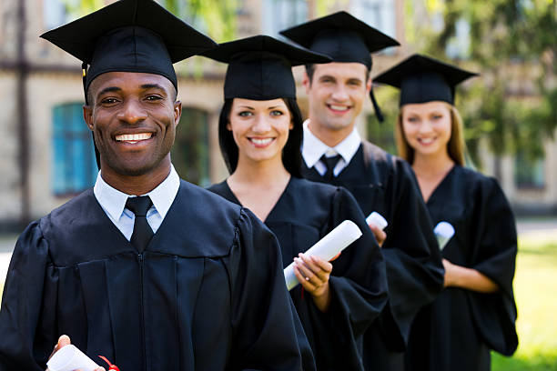 istock Happy college graduates. 507879641