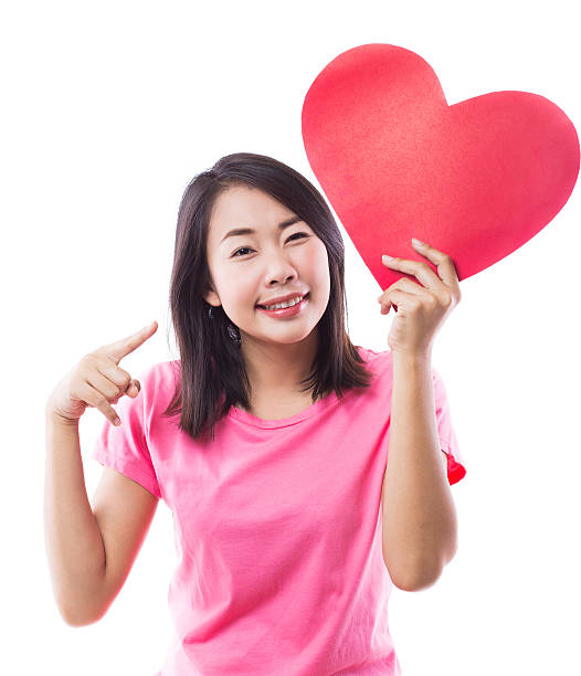 istock Girl with red Heart 507880881