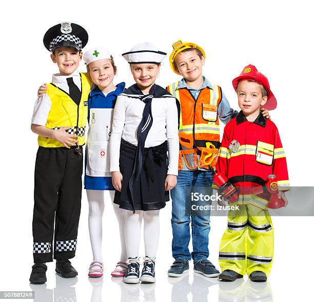 Kids And Professions Stock Photo - Download Image Now - Child, Costume, Dressing Up