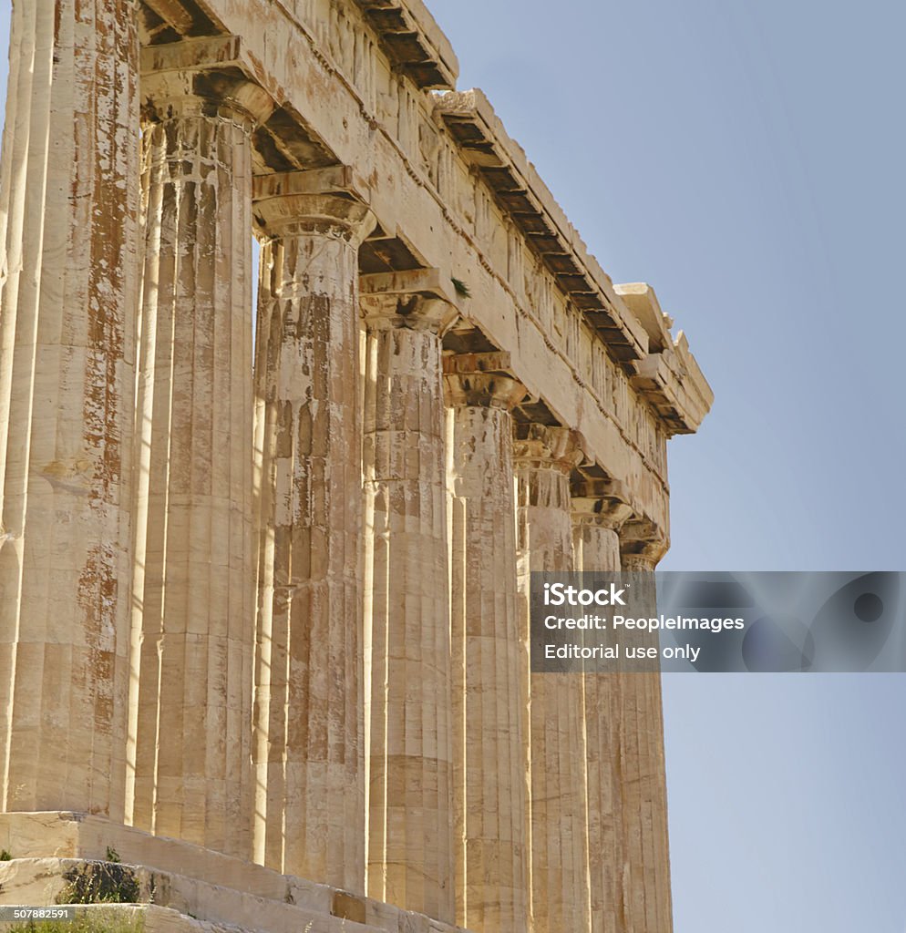 Pillars in Acropolis Acropolis, Greece  - April 18, 2008: Giant pillars in Acropolis, Greece Acropolis - Athens Stock Photo