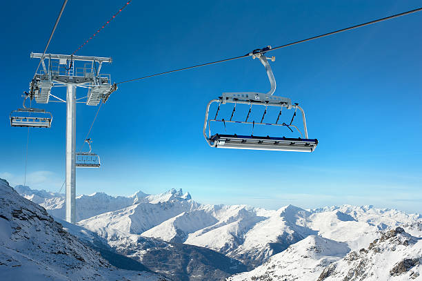 istock Ski lift in Snowy Winter Landscape 507895461