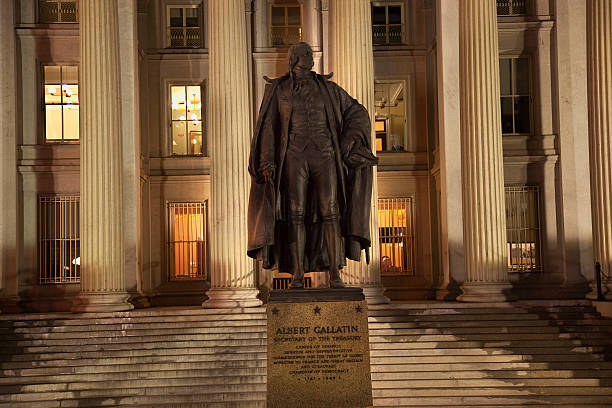 istock US Treasury Department Albert Gallatin Statue Washington DC 507895555