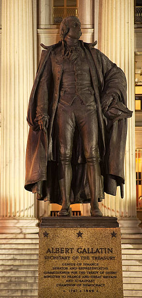 Albert Gallatin Statue US Treasury Department Washington DC