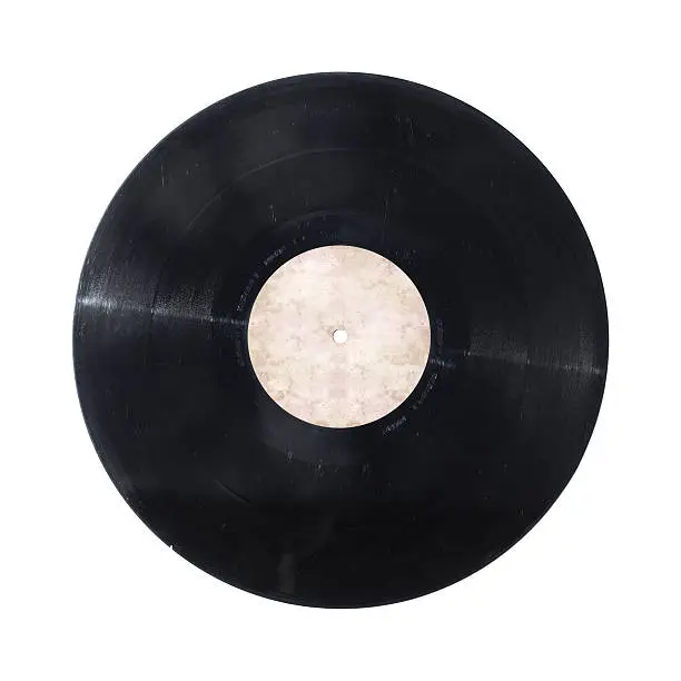 Photo of Vinyl record isolated