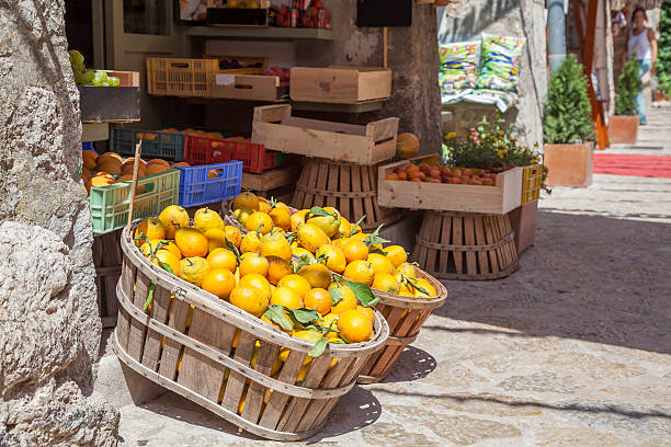 istock Boxes of lemons in a fruit shop 507896049