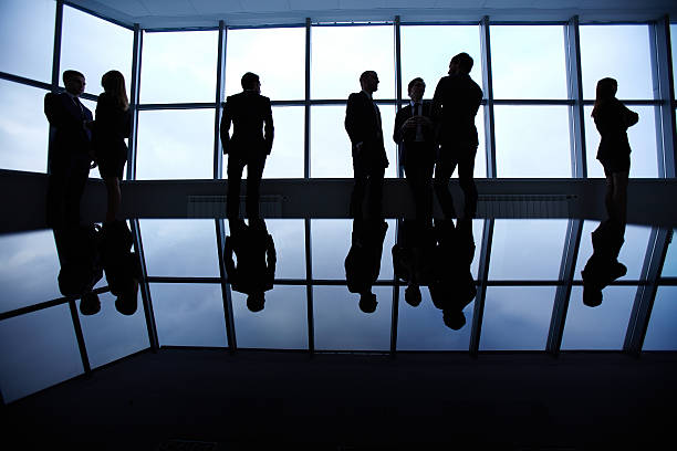 istock Row of business partners 507897380