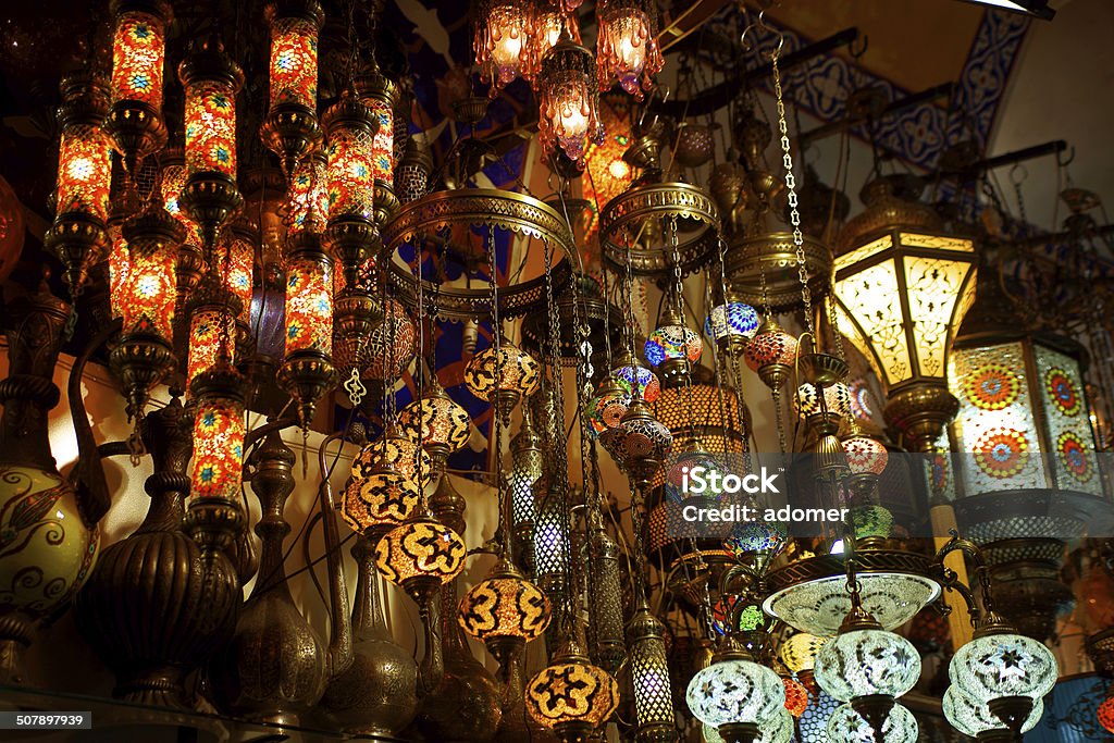 oriental lampade Turchia - Foto stock royalty-free di Arabesco - Stili