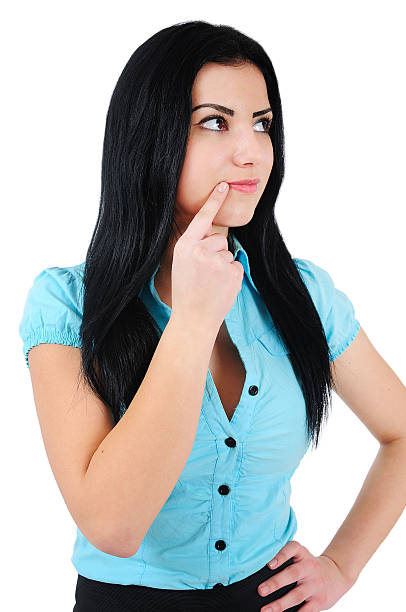 istock Isolated business girl 507898041