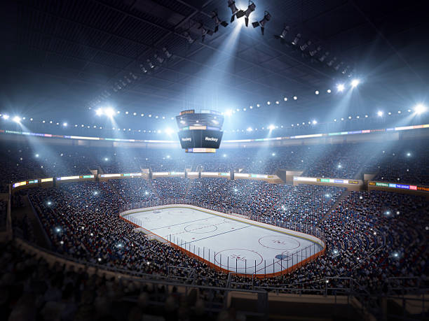 estadio de hockey de arena - hockey rink fotografías e imágenes de stock