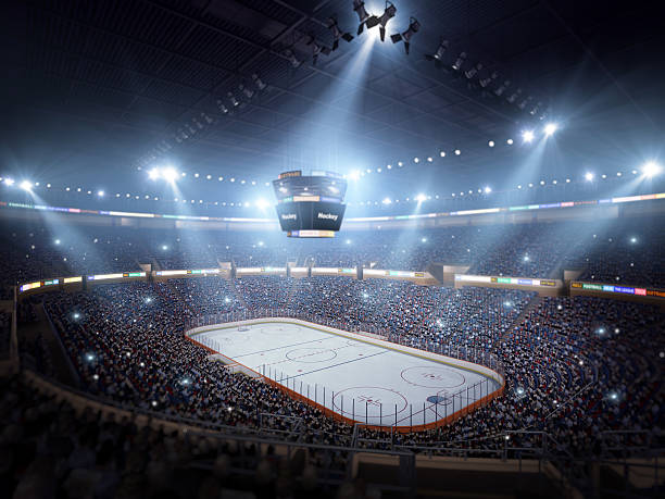 estádio arena de hóquei - ice hockey ice ice skating sport - fotografias e filmes do acervo