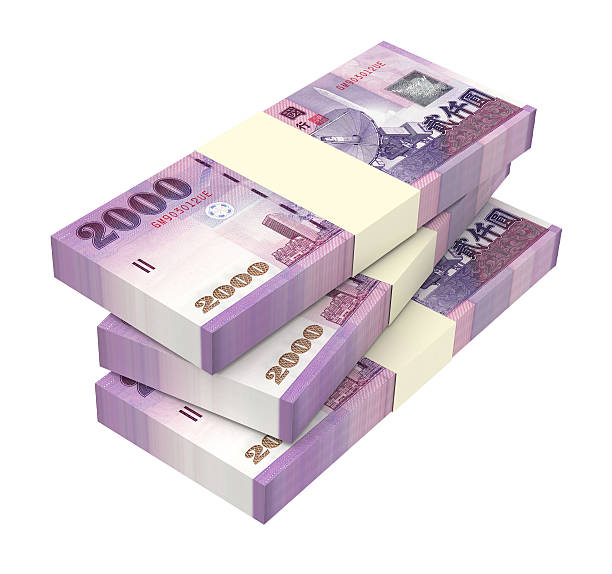 istock Taiwanese yuan bills isolated on white background. 507898466
