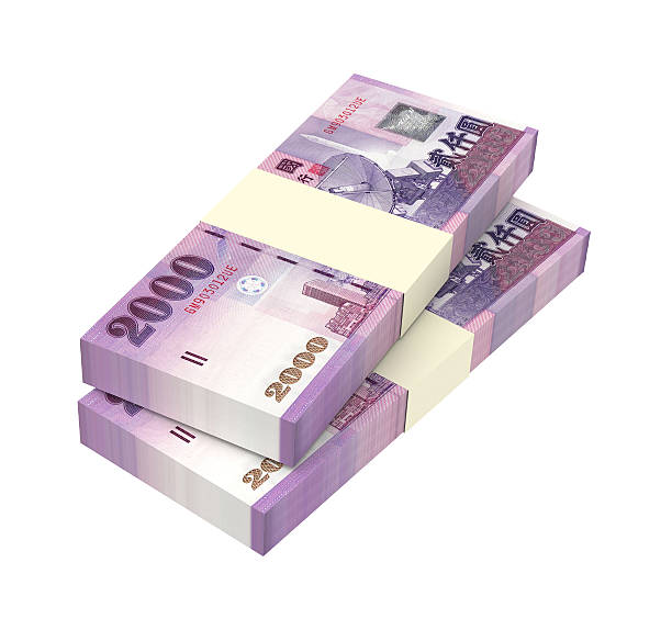istock Taiwanese yuan bills isolated on white background. 507898570