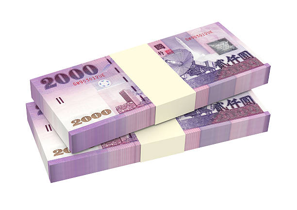 istock Taiwanese yuan bills isolated on white background. 507898672