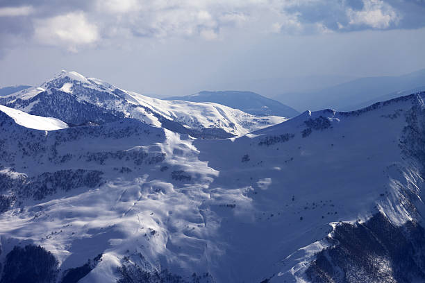 istock Off-piste slope at evening 507899961