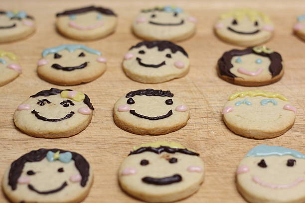 istock Colorful homemade sugar cookie faces 507900049