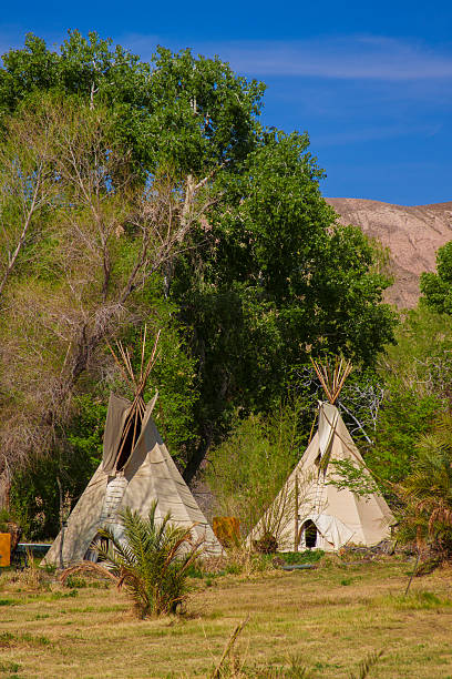 istock Tepees at a Date Farm in the desert 507900625