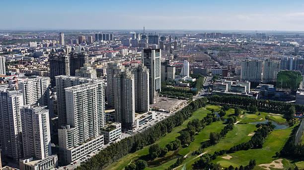 istock Cityscape and green space in Harbin, China 507900770