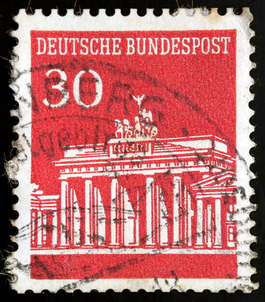 istock German stamp, stamp Deutsche Bundespost Brandenburger Tor 3 507901201