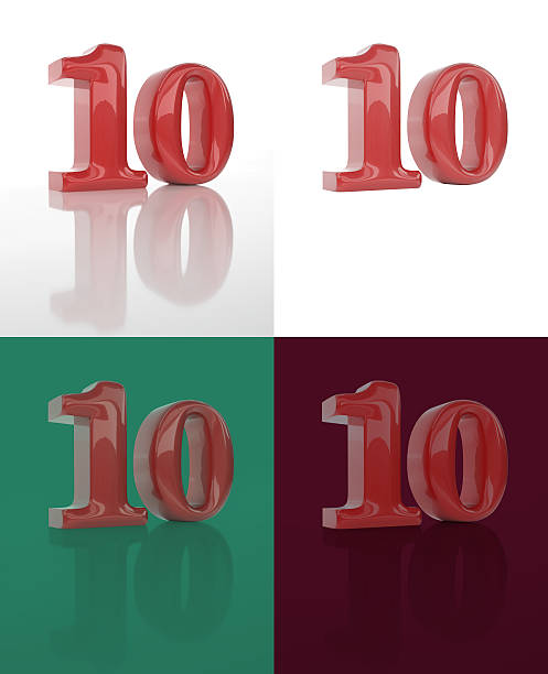 istock The three-dimensional image of numerals 10 507902872