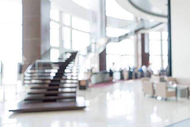 istock Blurred image of hotel registration counter 507909674