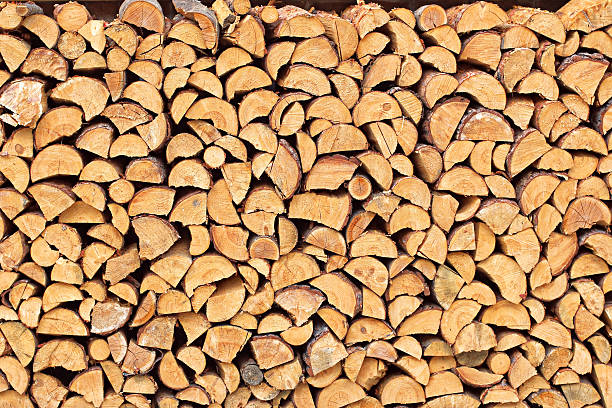 Pile of chopped wood material 3 A pile of chopped wood material - general, flat view firewood stock pictures, royalty-free photos & images