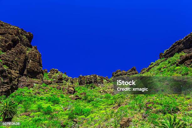 Mountains On Tenerife Island In Spain Stock Photo - Download Image Now - Atlantic Islands, Blue, Day