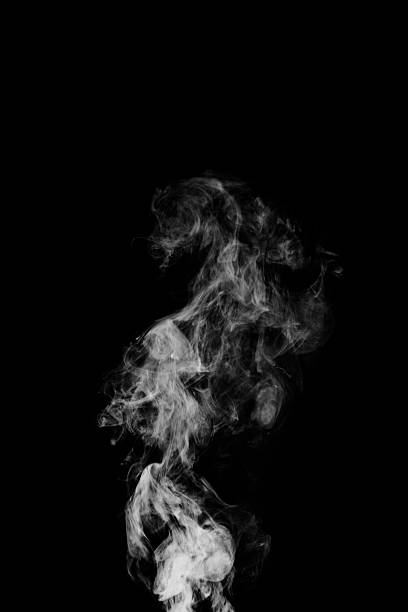 istock Movement of smoke on black background 507913612