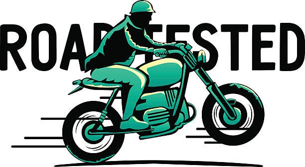 Retro motorcycle flyer/logos/emblems Retro motorcycle flyer/logos/emblems cafe racer stock illustrations