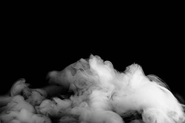 istock Movement of smoke on black background 507913848