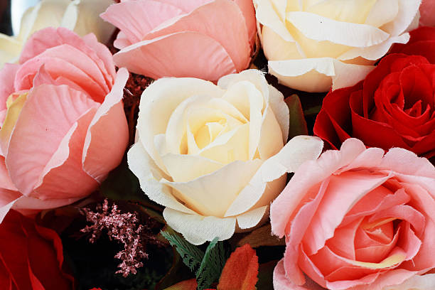 istock beautiful of rose artificial flowers 507917423