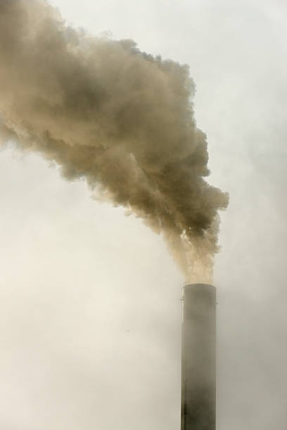 istock Industrial area with air Pollution 507918257