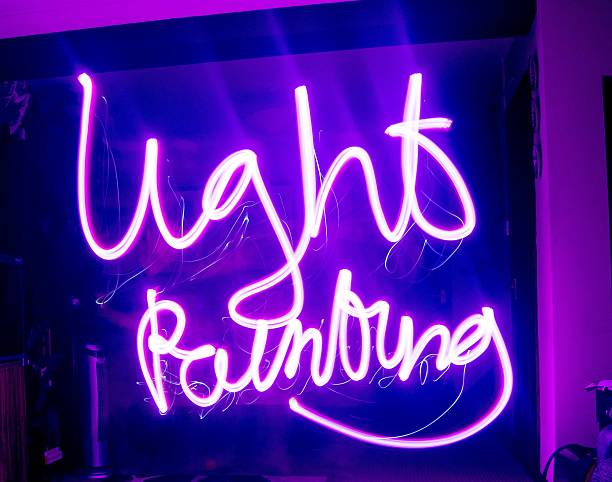 istock Purple Light Art Light Painting Purple 507919463