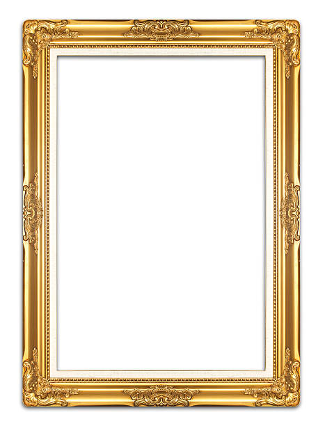 istock gold antique  picture frames. Isolated on white background 507919729