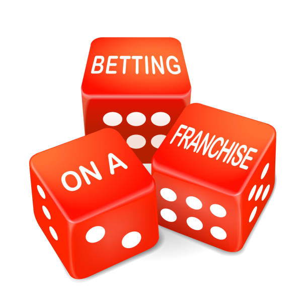 istock betting on a franchise words on three red dice 507920449