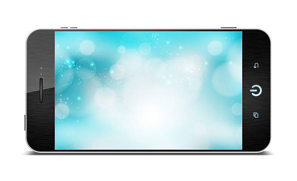 istock Black smart phone (Clipping path) isolated on white background 507920501