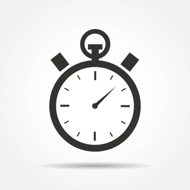 секундомер значок - stopwatch stock illustrations