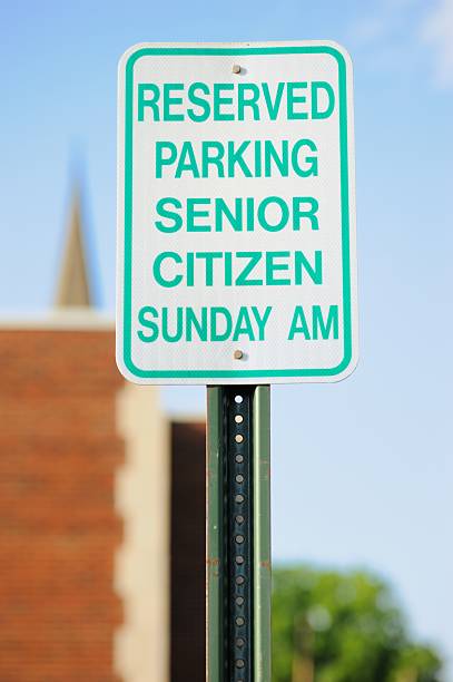 istock Reserved parking senior citizen Sunday am morning 507922083