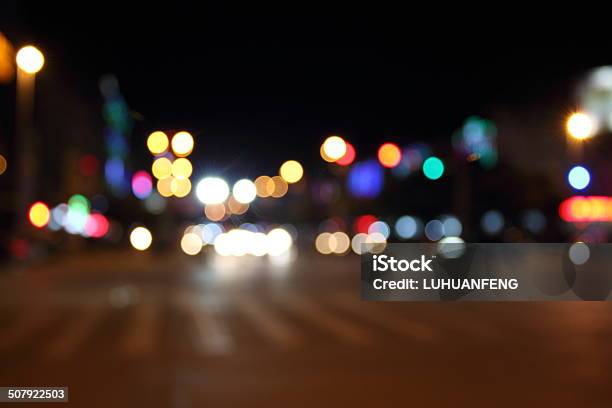 Abstract Streetlights Stock Photo - Download Image Now - Abstract, Black Color, Car