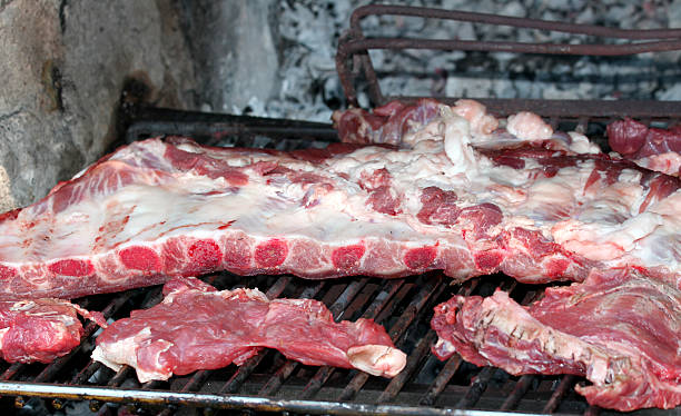 istock grilled Pork Chops with barbecue in the garden 7 507923321