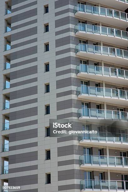 Part Of New Building Stock Photo - Download Image Now - Apartment, Architecture, Balcony