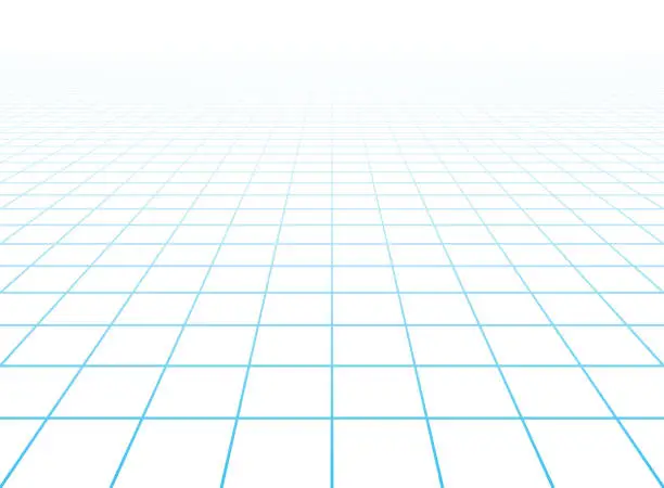 Vector illustration of Perspective grid background